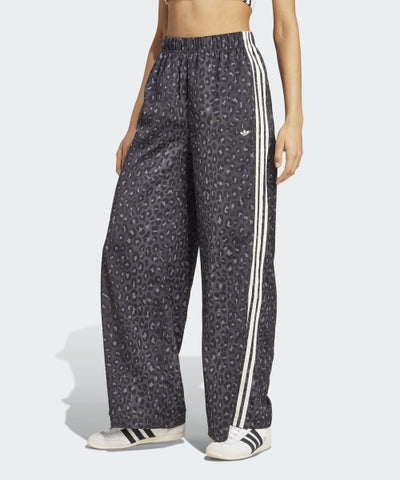 ADIDAS Wide Leg Satin Pants - Leopard