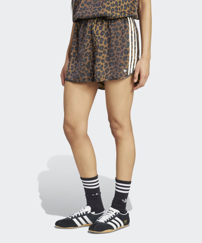 ADIDAS Satin Short Pants - Leopard:Brown
