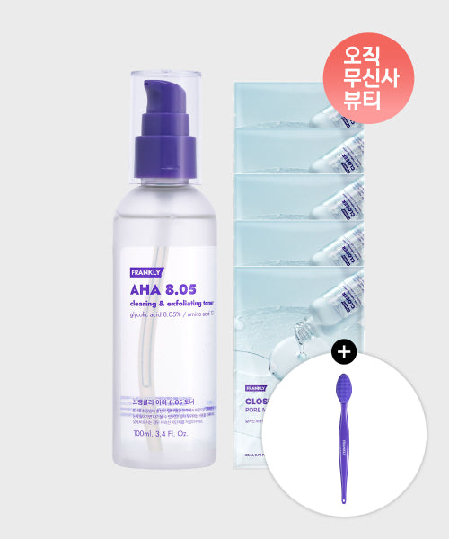 FRANKLY FRANKLY AHA Toner Set 100ml + Pore Mask Packs