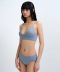 MUSINSA STANDARD WOMAN MUSINSA STANDARD WOMAN Women's Whole Garment Bralette Blue Gray