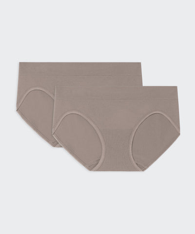 MUSINSA STANDARD WOMAN Women's Whole Garment Panties 2 Pack [Taupe]