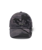 MATIN KIM MATIN KIM Camouflage Logo Ball Cap in Charcoal