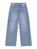 MATIN KIM MATIN KIM Unbalance Cut Point Denim Pants