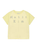 MATIN KIM MATIN KIM Pintuck Layered Slim Crop Top (Light Yellow)