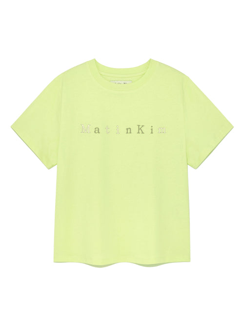MATIN KIM MATIN KIM T-Shirt Graphic Logo Top
