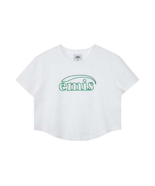 EMIS EMIS T-Shirt Chain Stitch - White