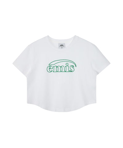 EMIS T-Shirt Chain Stitch - White