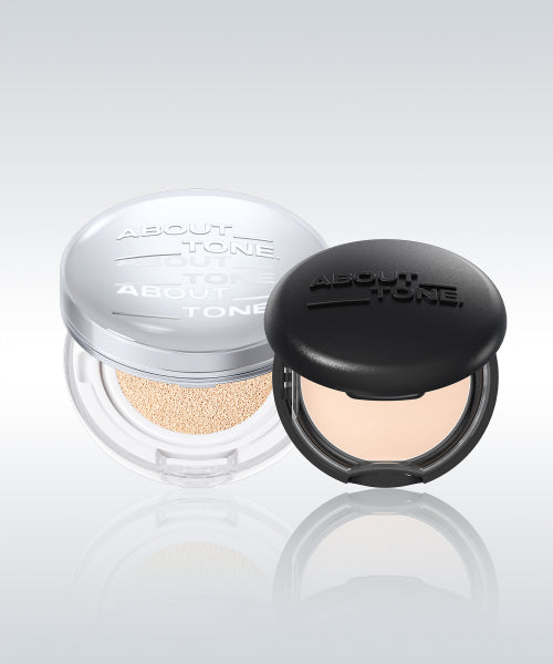 ABOUT TONE ABOUT TONE Skin Layer Fit Cushion + Blur Powder Pact