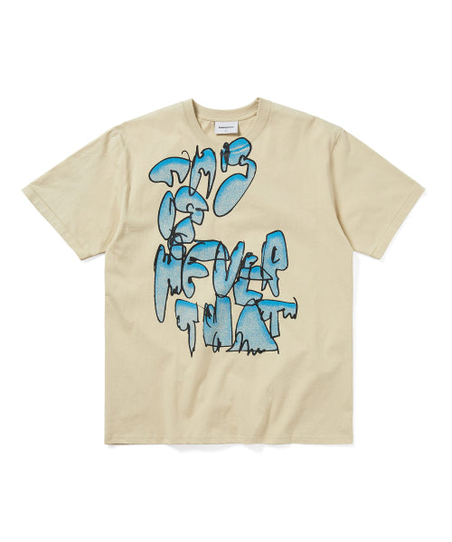 THISISNEVERTHAT THISISNEVERTHAT Graffiti Tee Pale Lime