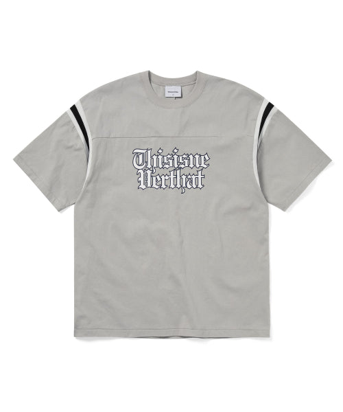 THISISNEVERTHAT THISISNEVERTHAT Football Tee Grey