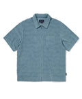 THISISNEVERTHAT THISISNEVERTHAT Terry S/S Zip Shirt Blue