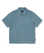 THISISNEVERTHAT THISISNEVERTHAT Terry S/S Zip Shirt Blue