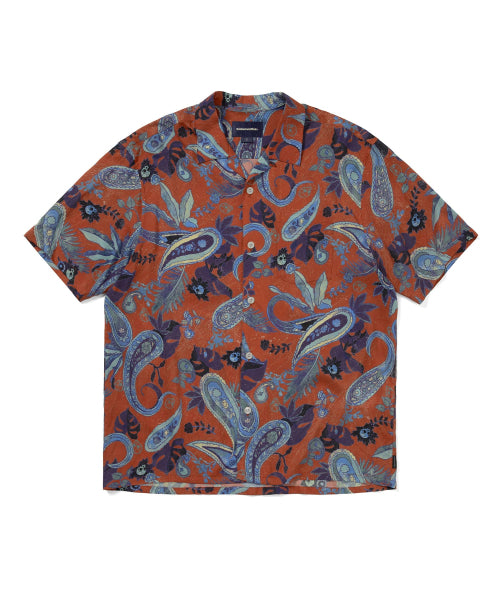 THISISNEVERTHAT THISISNEVERTHAT Weird Paisley Shirt Red