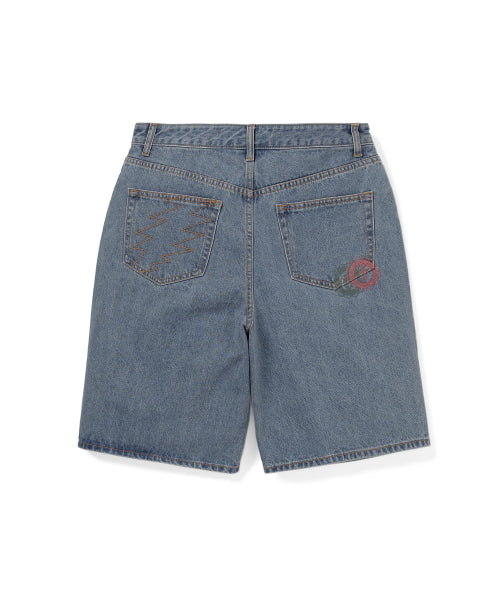 THISISNEVERTHAT THISISNEVERTHAT GD Overlap Lightning Denim Short Washed Blue