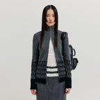 EENK EENK XCOO Cable Knit Zip Cardigan - Grey