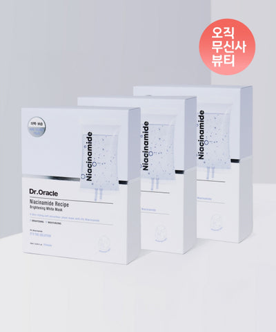 DR.ORACLE Niacinamide Recipe Radiance White Mask 30 sheets