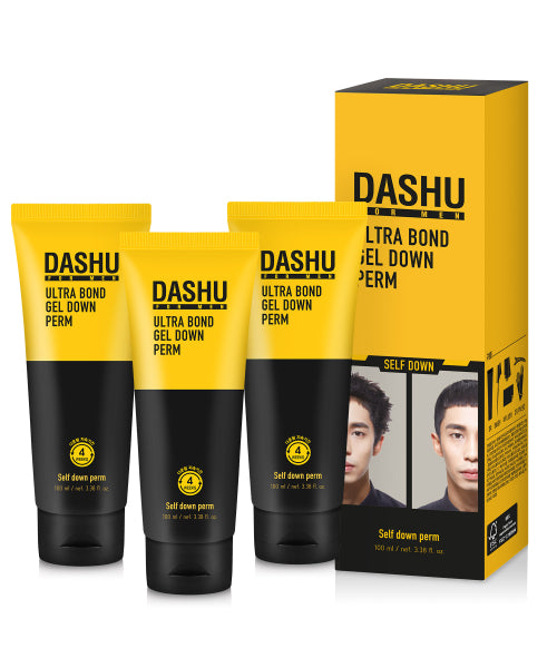 DASHU For Men Premium Ultra Bond Gel Down Perm 100ml x 3