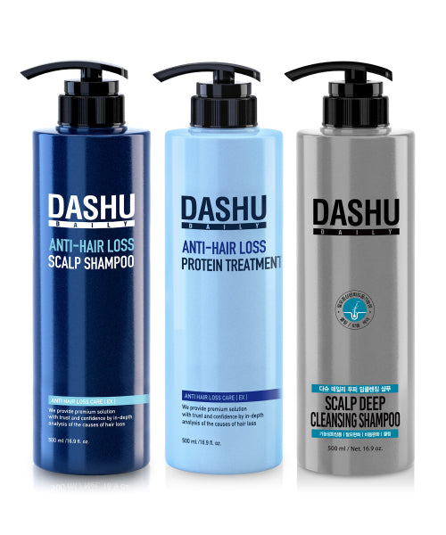DASHU SET Daily Shampoo/Treatment Collection 500ml x 3
