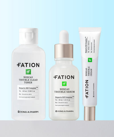 FATION Noscanine Trouble 3-Piece Set (Toner 100ml + Serum 30ml + Cream 45ml)