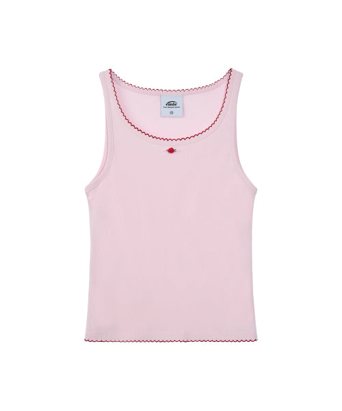 EMIS EMIS T-Shirt Mini Corsage Sleeveless - Pink