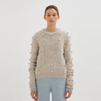 EENK EENK Knitwear Pompom Pullover - Light Grey