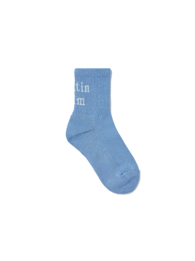 MATIN KIM Crew Socks Blue