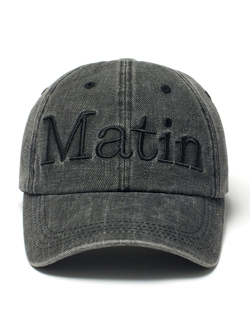 MATIN KIM MATIN KIM Washed Ball Cap in Black