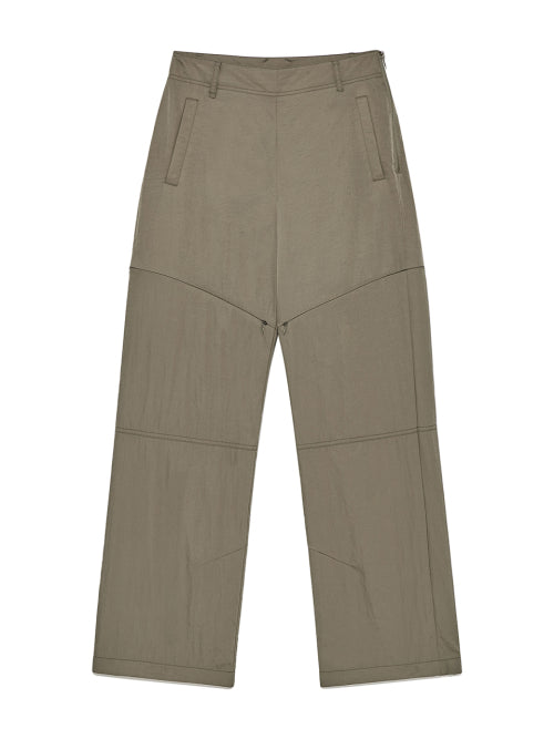 MATIN KIM MATIN KIM Zipper Detail Nylon Pants