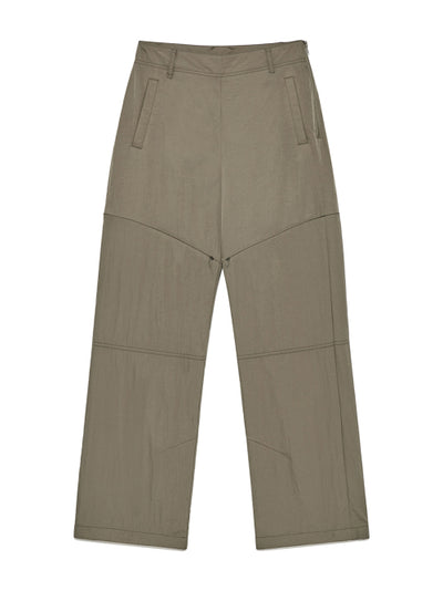 MATIN KIM Zipper Detail Nylon Pants