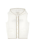 MATIN KIM MATIN KIM WRINKLE HOODY BUTTON KNIT VEST