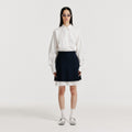 EENK YENDEL Mini Pleats Skirts with Lace Lining - Navy