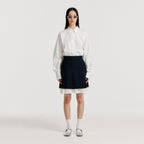EENK YENDEL Mini Pleats Skirts with Lace Lining - Navy