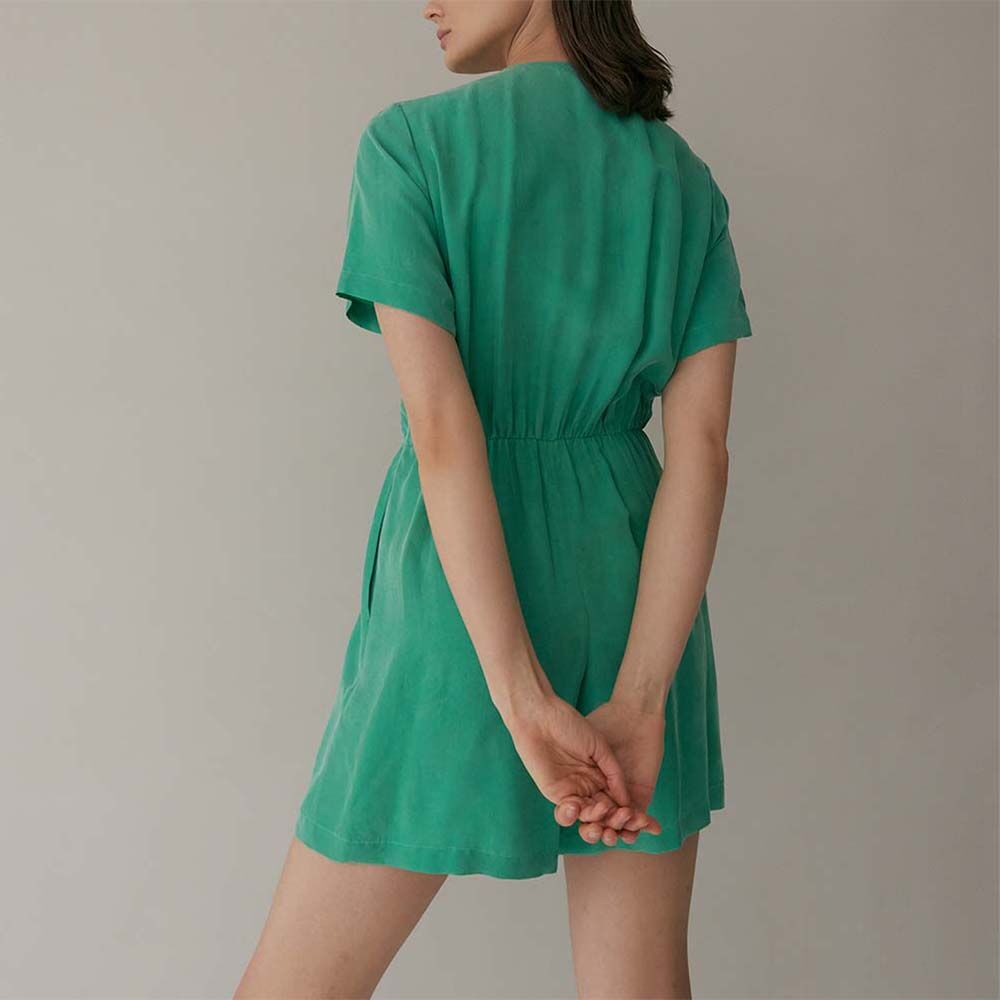 FAYRI Santorini Kiss Cupra Jumpsuit (Truly Green)