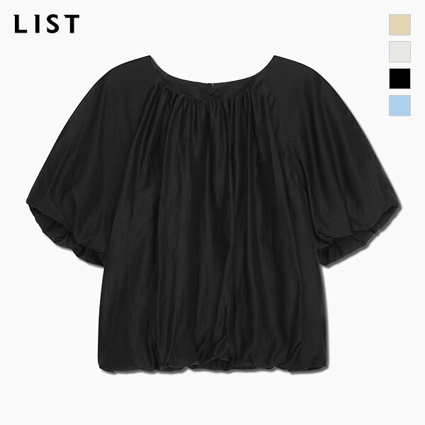 LIST Shirring volume crop blouse_TWWBLQ62050