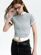 LOW CLASSIC BAMBOO LACE SHIRT_OFF WHITE_LC252BL03OW