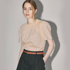 L'AUTRE DE MIN [Add color] Lautre Jane Puff Butter Blouse