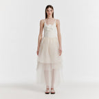 EENK YET Triple Layered Long Skirt - OIvory
