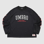 UMBRO Chant Mesh Graphic Logo Long Sleeve T-Shirt Black UR321CRL71