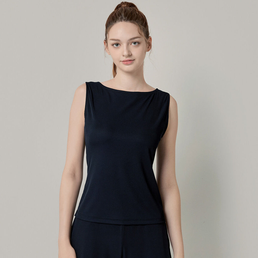 BYC Natural cooling boat neck tank top
