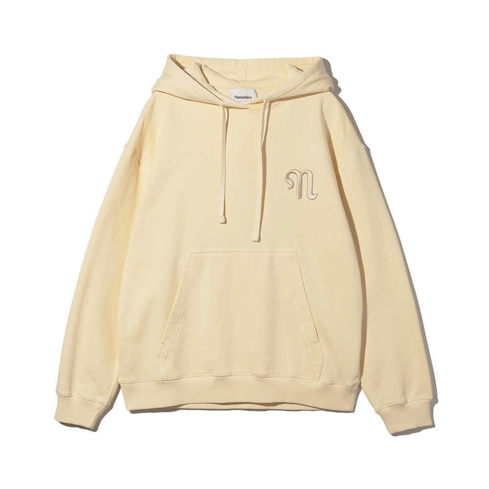 NANUSHKA Nanushka EVER logo embroidery overfit hood - cream (NM22PFSW01672)