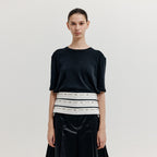 EENK EENK T-Shirt Paneled Half Sleeve - Black