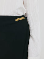 EENK ZEDIA Scarf Layered Pants - Black
