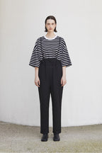 ariff low overall pants_BLACK