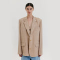 EENK Back Knotted Jacket - Beige