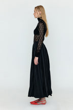 EENK WICOLE Flared Maxi Skirt - Black