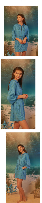SALTY FLOWER SALTY FLOWER Polyp Hood Anorak Blue