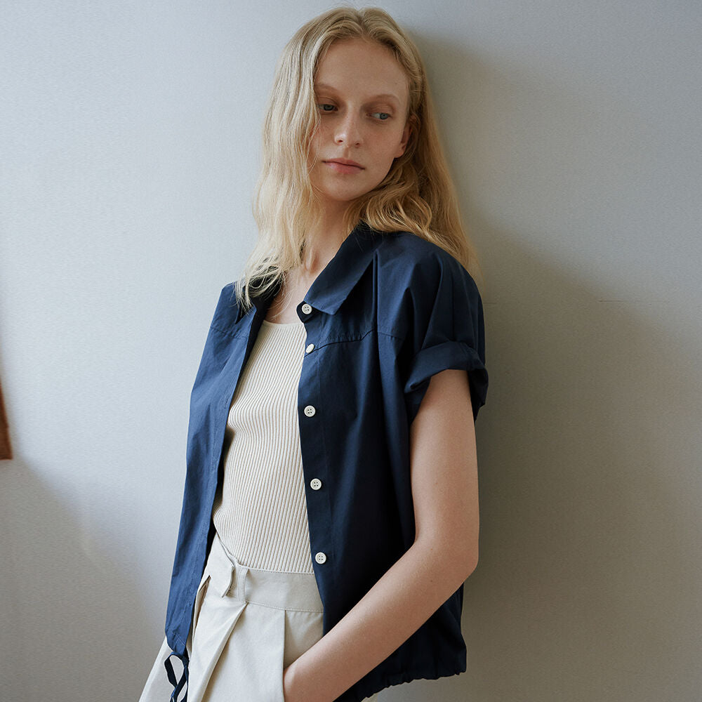 URAGO String cotton blouse_3colors