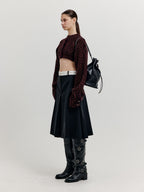 EENK EENK XILI Cable Knit Crop Cardigan - Brown