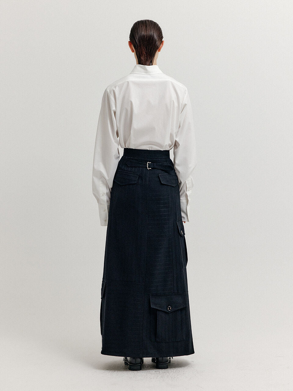 EENK EENK XEBBY Maxi Wrap Skirt - Black