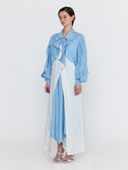 EENK EENK WIANA Shirt Dress - Skyblue/Ivory Stripe